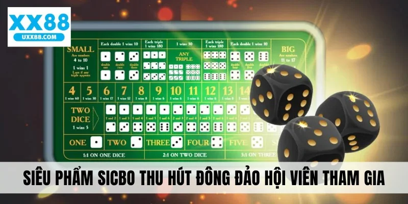 Siêu phẩm Sicbo thu hút đông đảo hội viên tham gia
